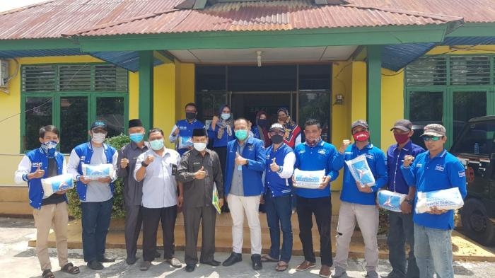 Gandeng Baznas, Demokrat Bengkalis Salurkan 3 Ton Beras Peduli Penanganan Covid -19