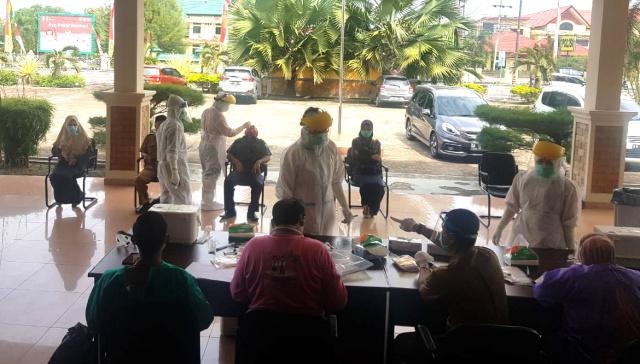 Cegah Meluasnya Covid-19, Seluruh ASN dan Tenaga Honorer Dinas PUPR Bengkalis Lakukan Sweb Masal