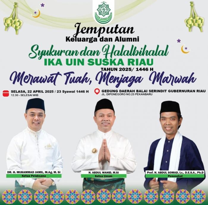 Gubernur Riau Undang Alumni UIN Suska Hadiri Halal Bihalal
