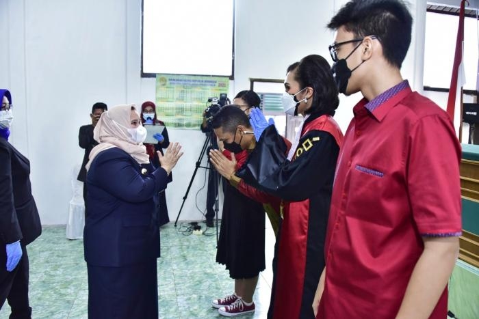 Jabat Wakil Ketua PN Bengkalis, Yona Lamerossa Ketaren Dapat Ucapan Selamat dari Bupati Bengkalis