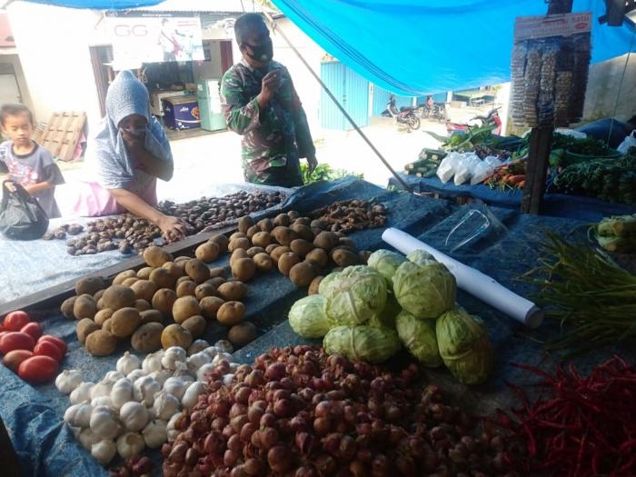 Cegah Covid - 19, Babinsa Koramil 09/Minas kembali terapkan Gakplin 