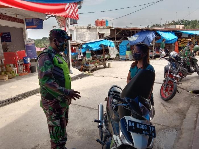 Cegah Covid 19, Koramil 09/ Minas kembali terapkan Gakplin