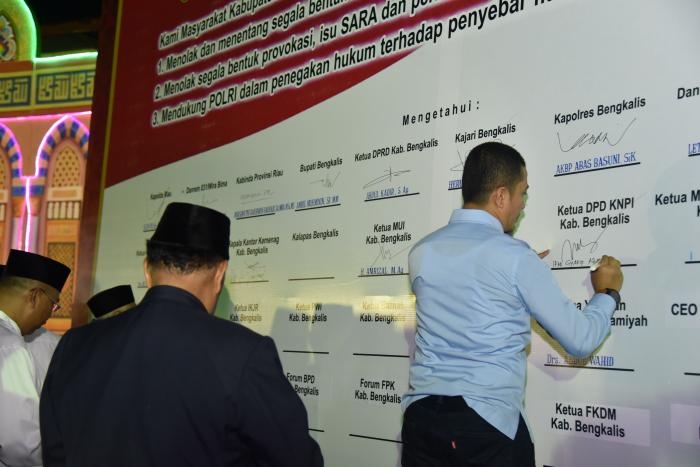 KNPI Kab. Bengkalis Sertai Deklarasi “Anti Hoax”