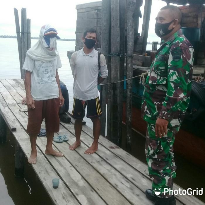 Anggota Danramil 08/Merbau kembali gelar Gakplin protokol kesehatan