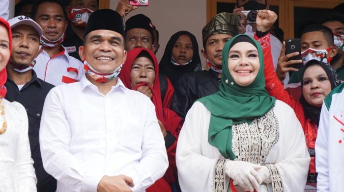 Diusung PDI dan PKB Pasangan KDI Deklarasi Sebagai Cabup & Cawabup Kab. Bengkalis