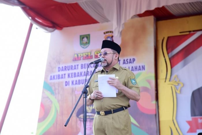 Sekda Bustami HY Pimpin Apel Siaga Darurat Tahun 2020