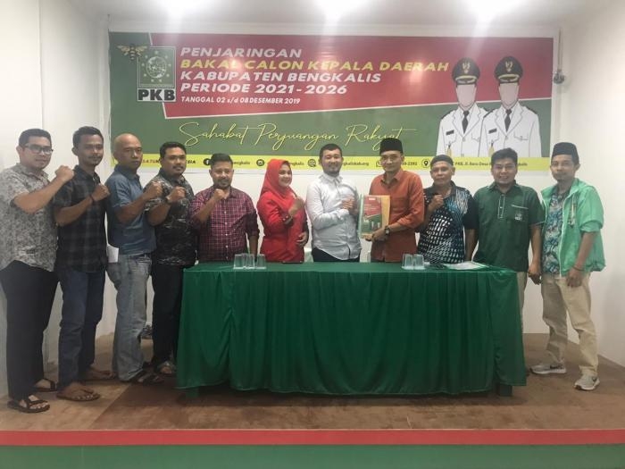 Kaderismanto Daftar Ke PKB Bengkalis di Hari Terakhir