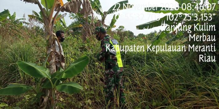 Anggota Danramil 08/Merbau kembali gelar patroli 