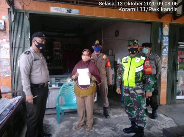 Babinsa Koramil 11/Pwk Kandis, kembali terapkan operasi Gakplin. 