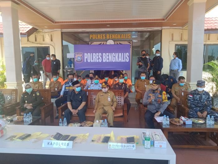 Polres Bengkalis Bersama Forkopimda Musnahkan BB Shabu Seberat 4 Kg