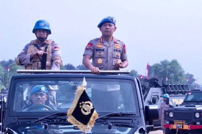Kapolri Pimpin Pembaretan Kontingen Satgas Misi Perdamaian PBB 