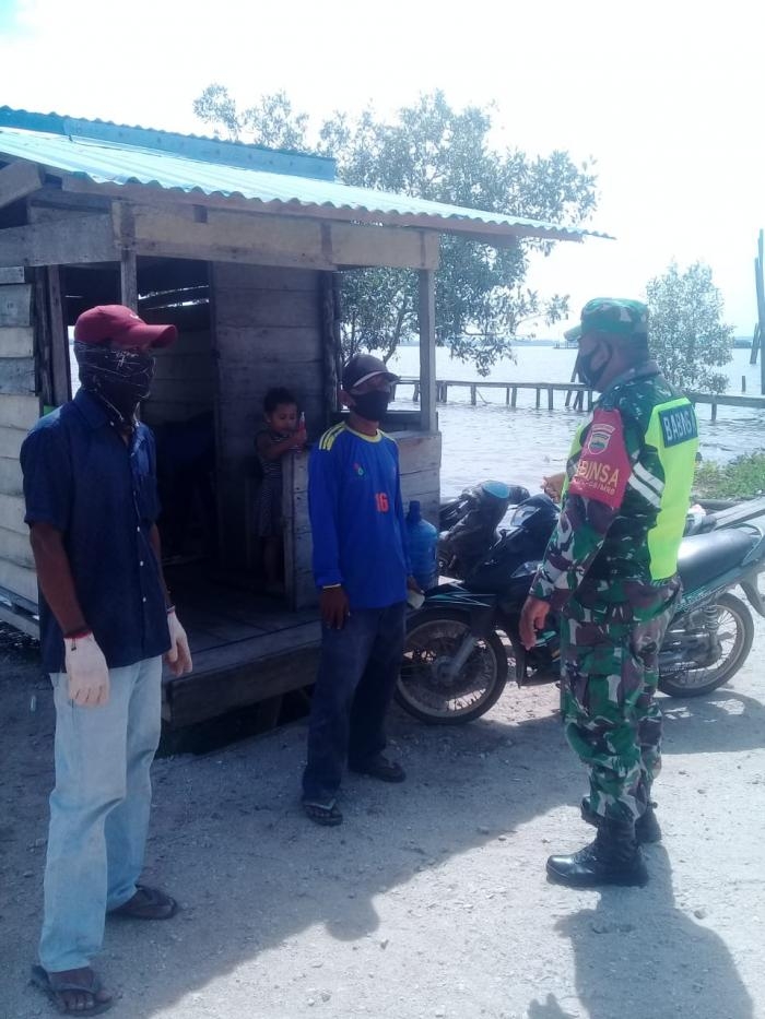 Babinsa Desa Pelantai Kecamatan Merbau, kembali gelar sosialisasi Gakplin. 