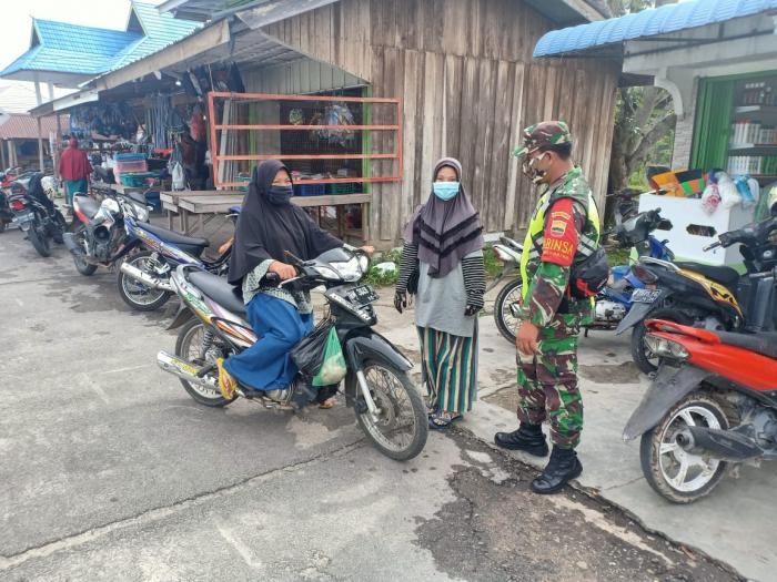 Cegah Covid 19, Koramil 08/Merbau kembali terapkan Gakplin di Desa Pangkalan Balai