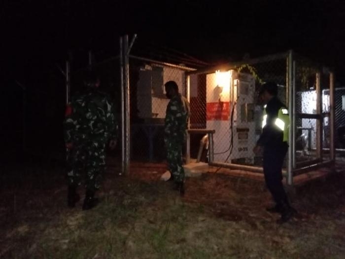 Anggota Danramil 09/Minas gelar patroli pengamanan di wilayah objek vital nasional PT.CPI