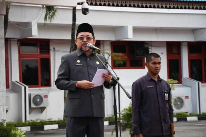 Pimpin Apel Hari Bela Negara Ke 71, Bustami HY Sampaikan Amanat Presiden