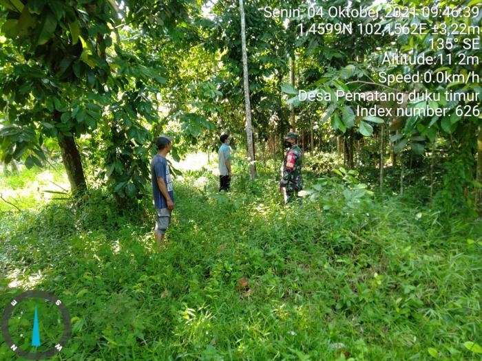 Sertu M Isa Anshori Ingatkan Warga Desa Pematang Duku Jauhi Kebakaran Hutan dan Lahan