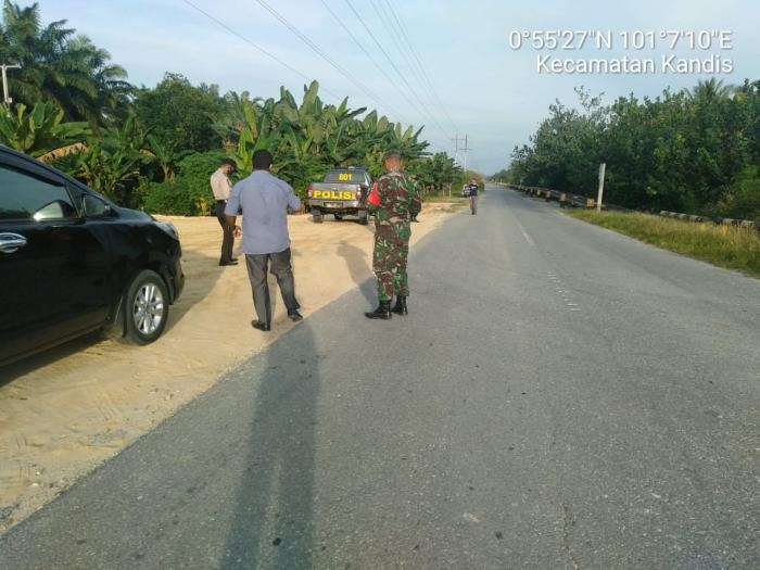 Cegah Balapan Liar, Anggota TNI 11 Kandis Gelar Patroli Gabungan  