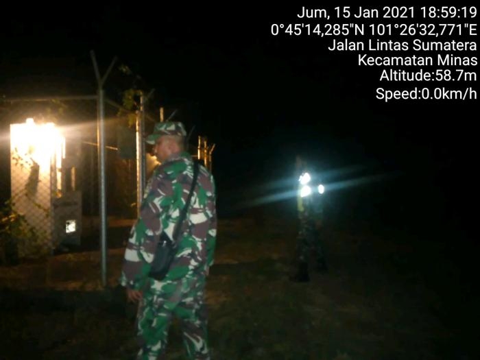 Anggota Koramil 09/Minas Kembali Mengelar Patroli Wilayah