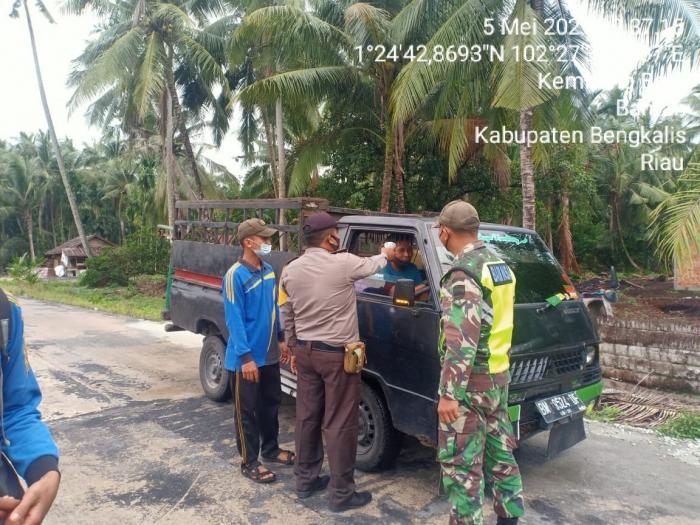 Antisipasi Penyebaran Covid 19, Babinsa Desa Kembung Baru Kembali Gelar Komsos