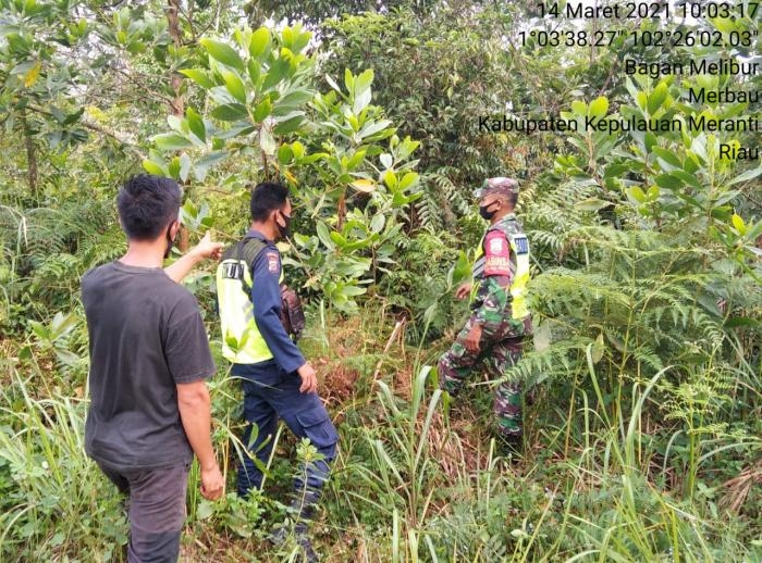 Cegah Kebakaran, Anggota Koramil 08 Merbau Gelar Patroli Karlahut
