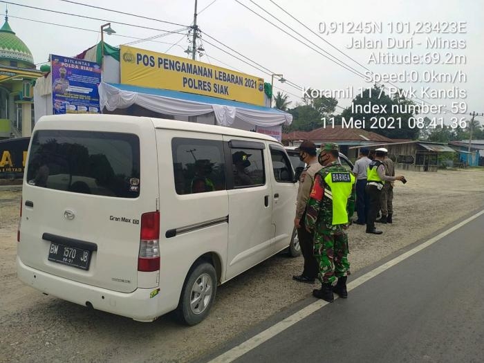 Antisipasi Penyebaran Covid 19, Personil Koramil 11 Kandis Kembali Gelar Operasi Yustisi