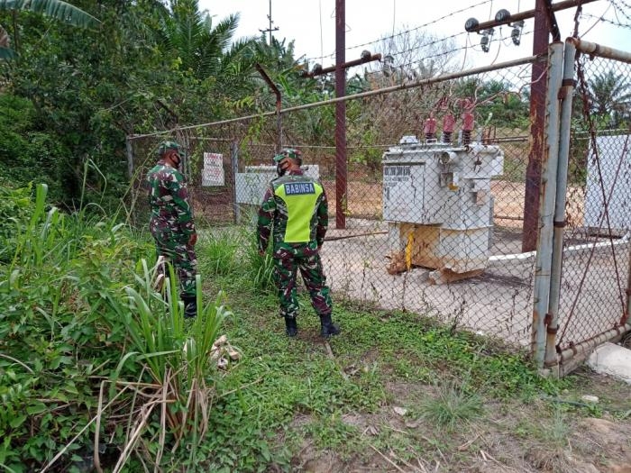 Babinsa Koramil 09/Minas gelar patroli pengamanan di wilayah objek vital PT.CPI