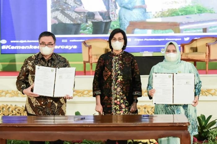 Bupati Kasmarni Apresiasi serta Siap Bersinergi Dengan Kemenkeu dan Kemenhub RI