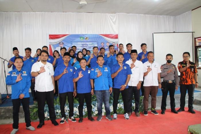 Reki Asrwijaya Sah dilantik Sebagai Ketua DPK KNPI Kecamatan Bantan 