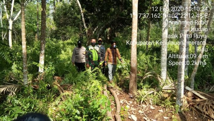 Cegah Karlahut, Anggota Koramil 08 Merbau Kembali Gelar Patroli