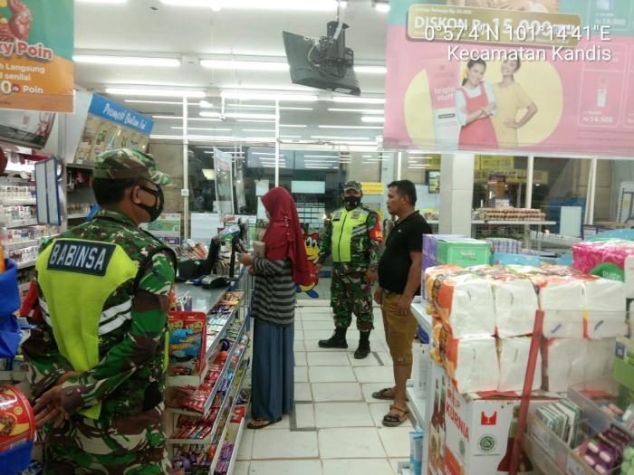 Personil Koramil 11 Kandis Kembali Gelar Operasi Yustisi