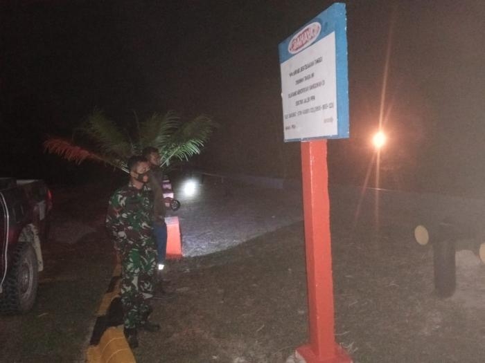 Jaga Objek Vital Nasional, Personil Koramil 09 Minas Gelar Patroli