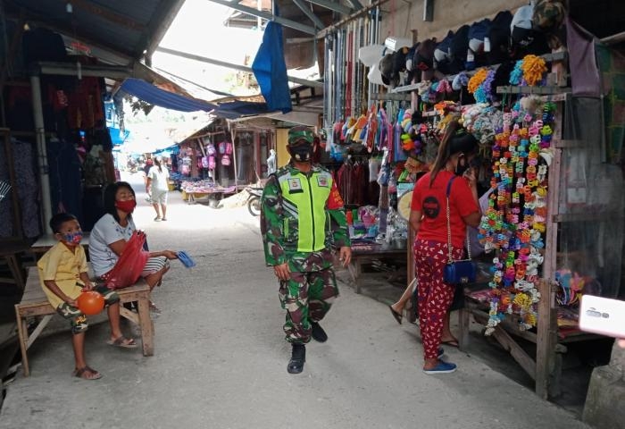 Cegah Penyebaran Covid, TNI Gelar Gakplin Prokes di Kecamatan Minas