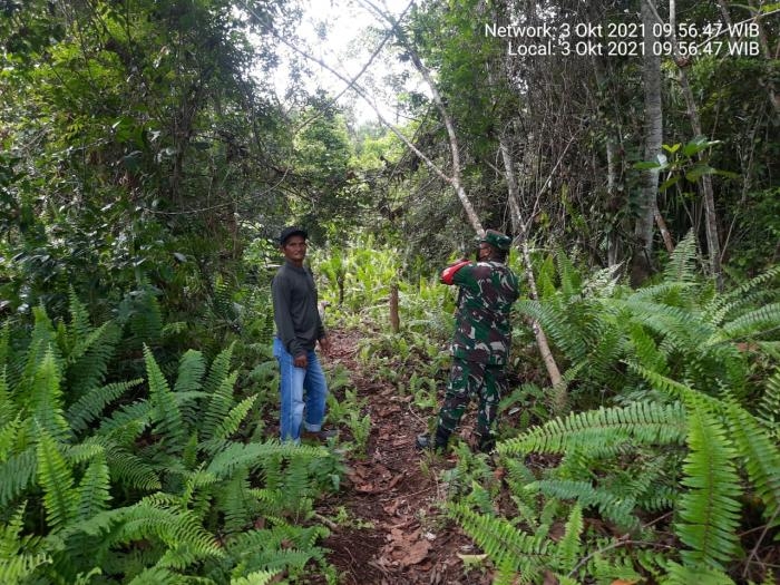 Serda SB Batu Bara Ingatkan Warga Desa Penebal Jauhi Kebakaran Hutan dan Lahan