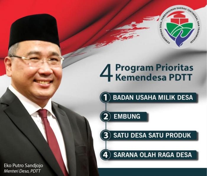 Kerjakan Padat Karya, Mendes PDTT Tekankan Prinsip Swakelola