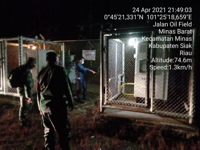 Dalam Suasana Ramadhan, Babinsa Kampung Minas Barat Tetap Gelar Patroli Wilayah