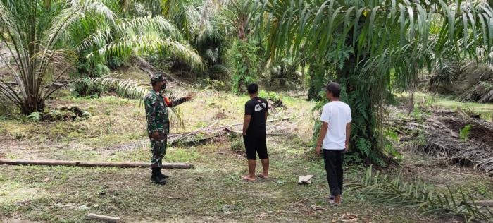 Cegah Kebakaran, Anggora Koramil 09 Minas Jaya Kembali Gelar Patroli Karlahut