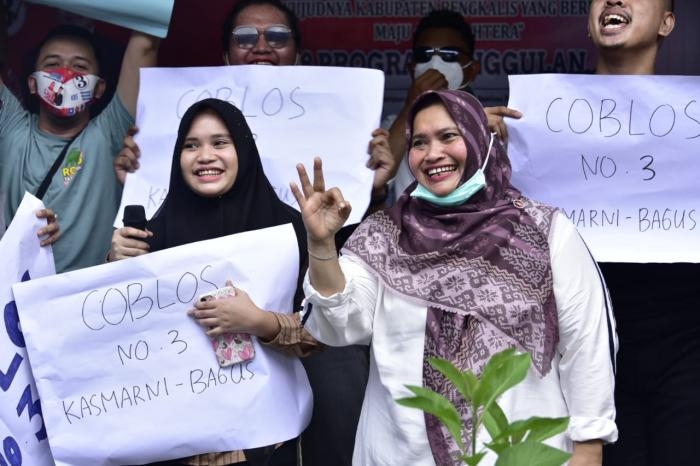 Kampanye Terakhir di Mandau, Fanny Putri Kasmarni Ajak Coblos No 3