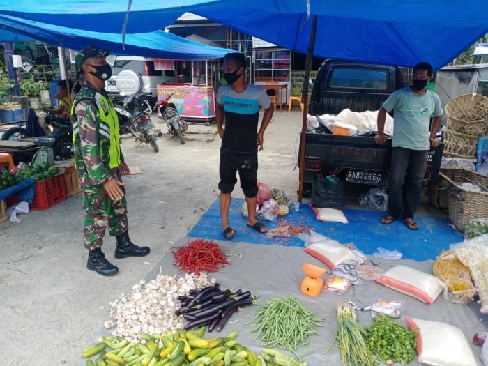 Cegah Covid - 19, Koramil 09/Minas kembali gelar Gakplin Protokol Kesehatan.