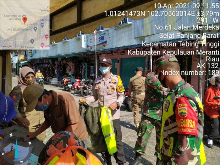 Anggota Koramil 2 Tebing Tinggi Kembali Gelar Patroli Yustisi