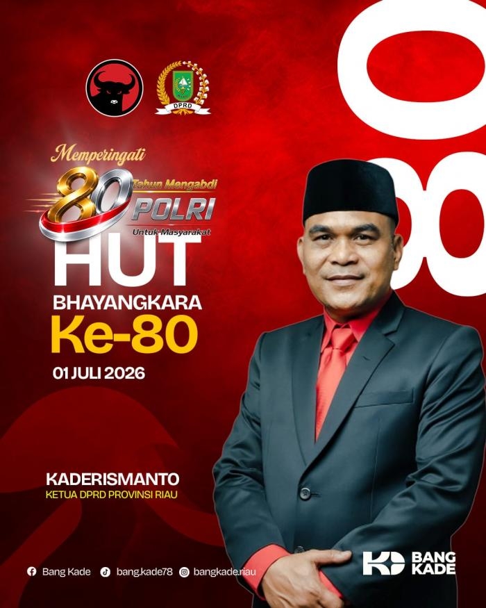 Ketua DPRD Riau Kaderismanto Apresiasi Polda Riau Tuntaskan 110 Jembatan Merah Putih Presisi 