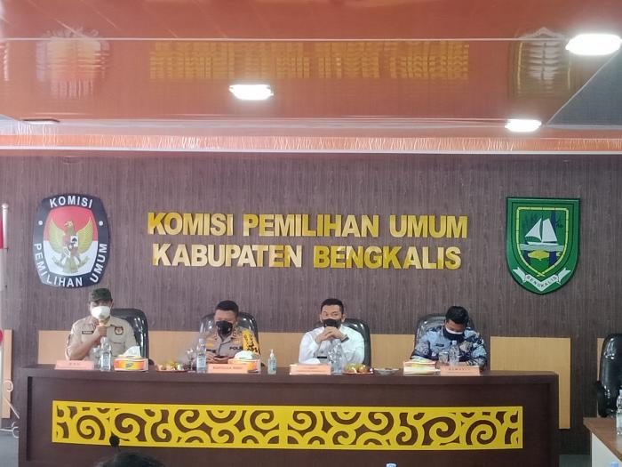 Jelang Pilkada 2020, KPUD Bengkalis terima Kunjungan Polda Riau.