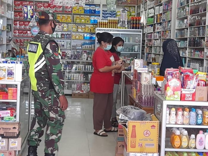 Anggota Koramil 09 Minas Gencar Patroli Protokol Kesehatan