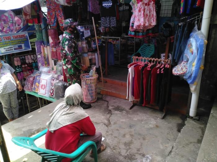 Cegah Covid 19, Personil Koramil 09 Minas Gelar Operasi Prokes