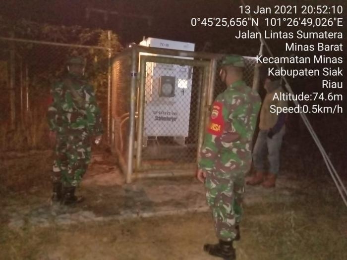 Anggota Danramil 09/Minas Kembali Menggelar Patroli Wilayah