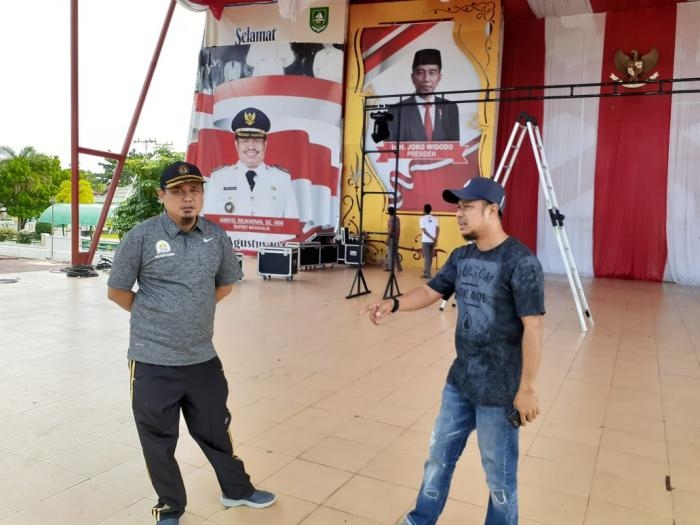 Ketua KPU Bengkalis Tinjau Persiapan Peluncuran Pilkada Bengkalis Tahun 2020