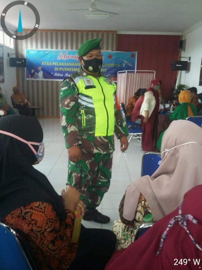 Cegah Covid 19, Babinsa Desa Laksamana Kembali Menggelar Patroli Yustisi