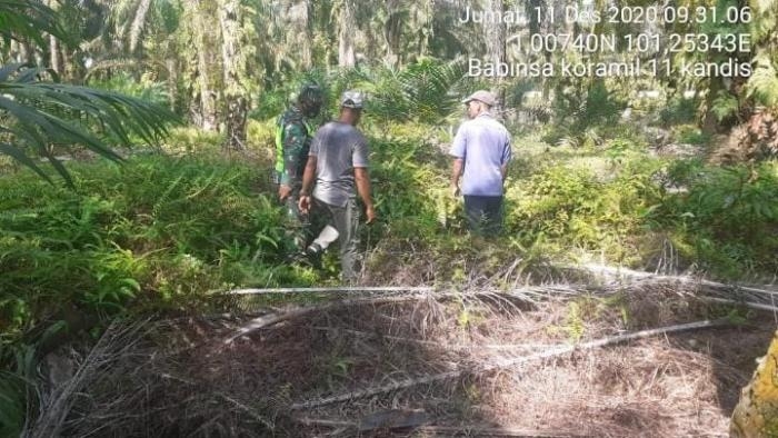 Anggota Danramil 11/Pwk Kandis kembali gelar patroli pengamanan