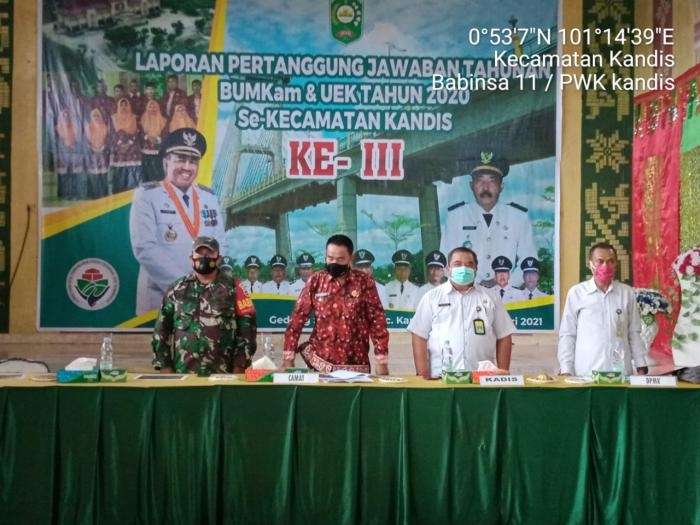 Anggota Koramil 11 Kandis Ikuti Kegiatan Tahunan BUM Kam dan UEK 