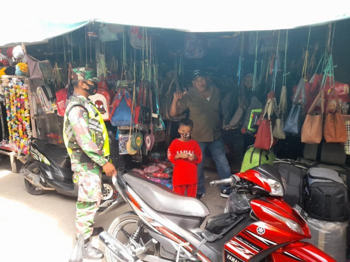 Cegah Penyebaran Covid 19, Personil Koramil 09 Minas Kembali Terapkan Operasi