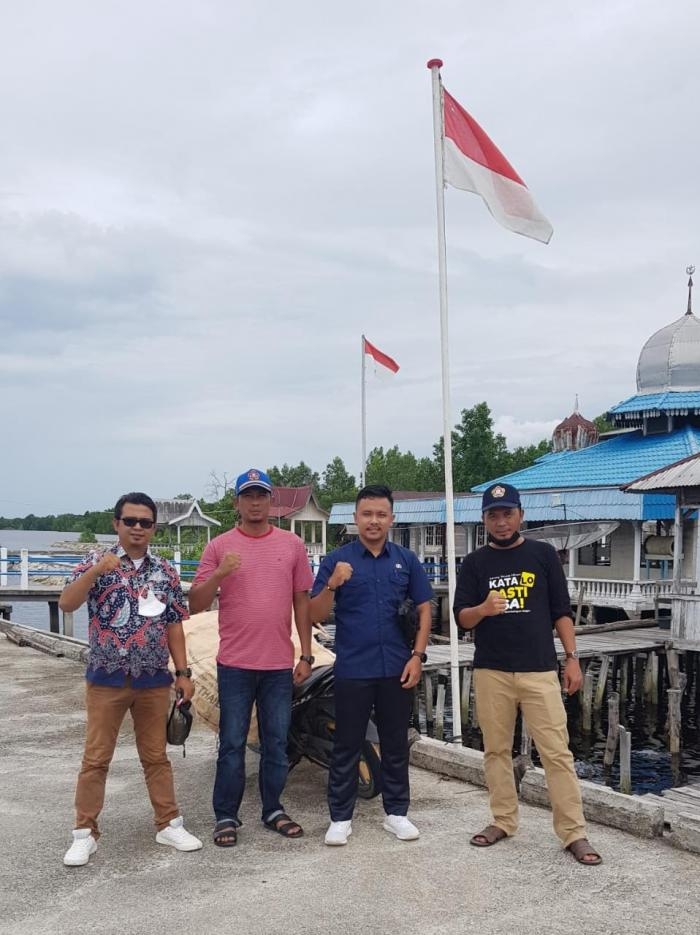 Ketua Karang Taruna Kabupaten Bengkalis Kunjungi Lokasi Evant Festival Sungai Bukit Batu